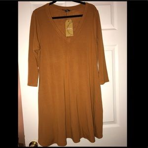 Mustard Yellow Swing Dress